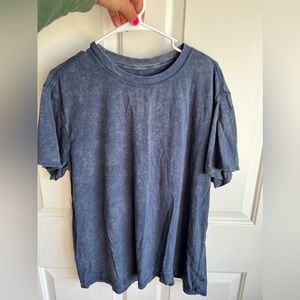 LULULEMON all yours size 12 cloud navy t shirt
